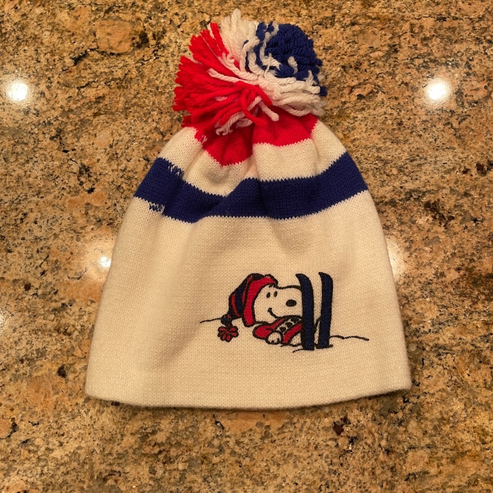 Vintage Snoopy Kid’s Pom Pom Beanie 1958